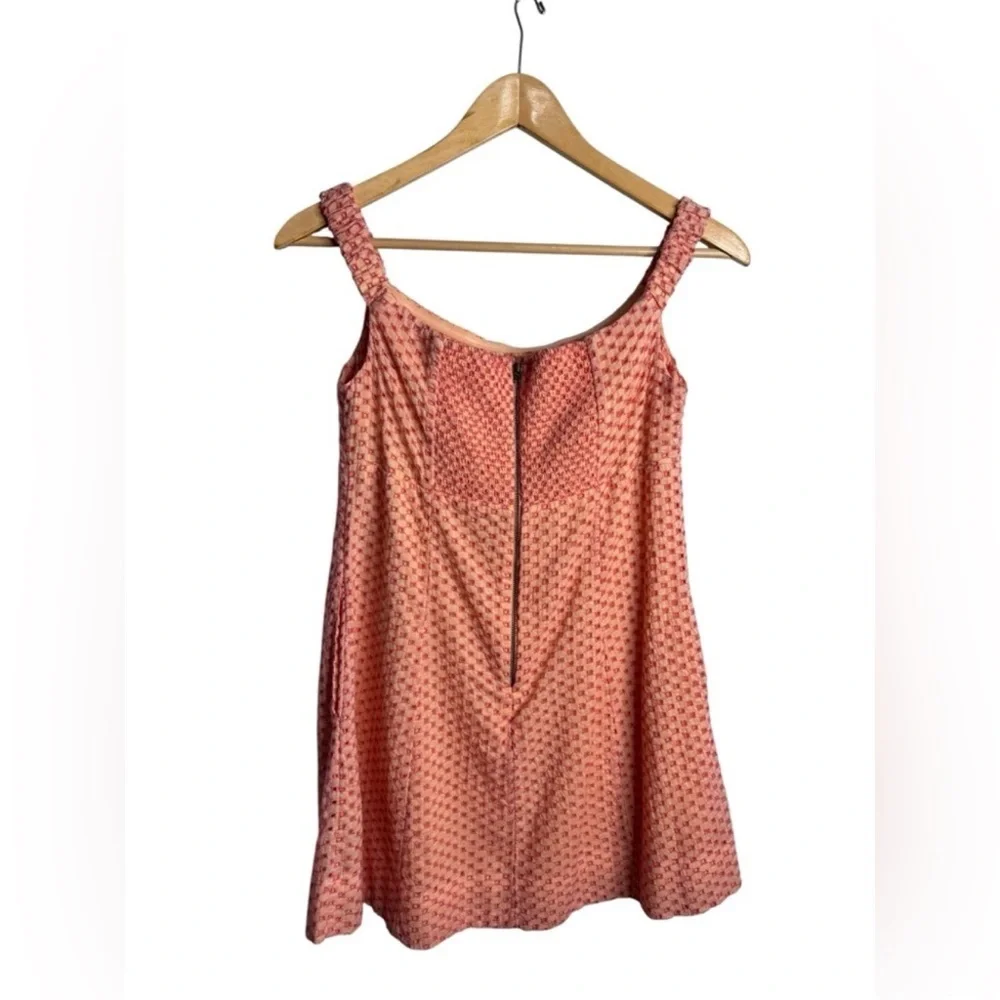 Free People Berry Kiss Mini Dress NWT Small Orange Floral Off Shoulder Boho - Picture 6 of 16